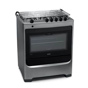 Fogão 5 Bocas Consul CFS5NAR com Tecnologia Cleartec Inox Bivolt