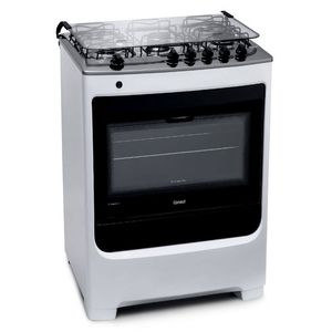 Fogão 5 Bocas Consul CFS5NAB com Forno Limpa Fácil Branco Bivolt