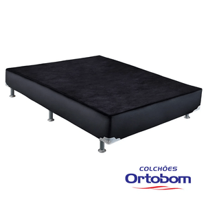 Base Corino Casal Ortobom Preto 138x188x30