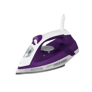 Ferro de Passar Roupa a Vapor Black & Decker FX2500 Ceramic GLISS Branco e Roxo 110V