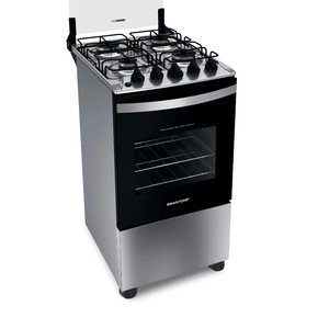 Fogão 4 bocas Brastemp BFO4NBR Inox Bivolt