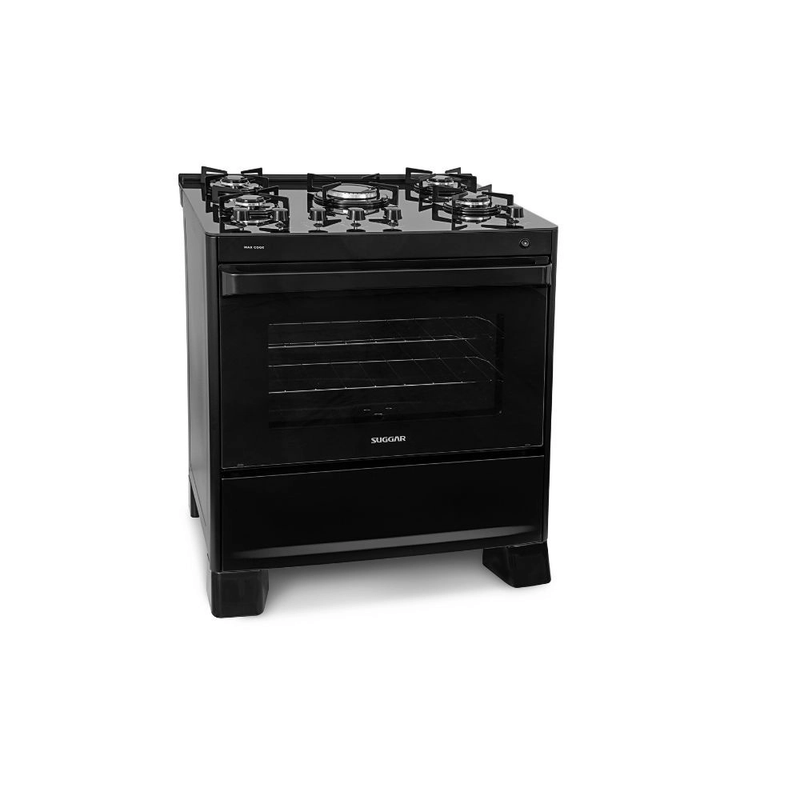 Fogao-5-Bocas-Suggar-Max-Cook-FGV509-Mesa-de-Vidro-Preto-Bivolt-2