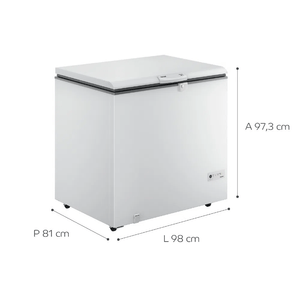 Freezer Horizontal Consul 309 Litros CHA31FB Branco 110V