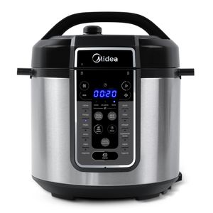 Panela de Pressão Elétrica Midea 6 Litros MasterSteam PPG70S1 Cor Inox 127v