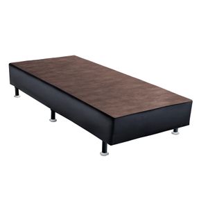 Base Box Solteiro Ortobom Corino Preto 88x188x30