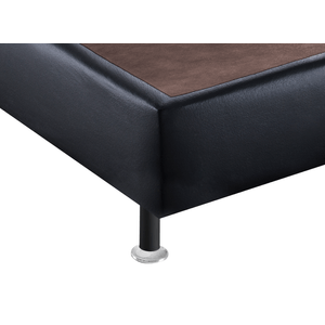 Base Box Solteiro Ortobom Corino Preto 88x188x30