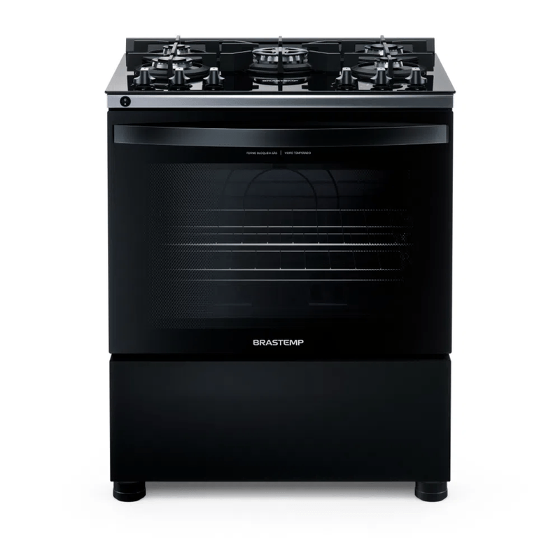 Fogao-5-Bocas-Brastemp-BFS5VCE-Mesa-de-Vidro-Preto-Bivolt