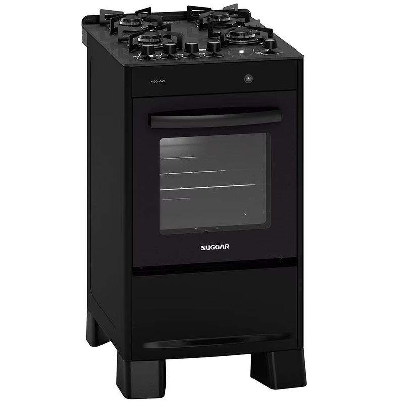 FOGAO-4B-MESA-VIDRO-NEO-MAX-FGV403-SUGGAR-PRETO