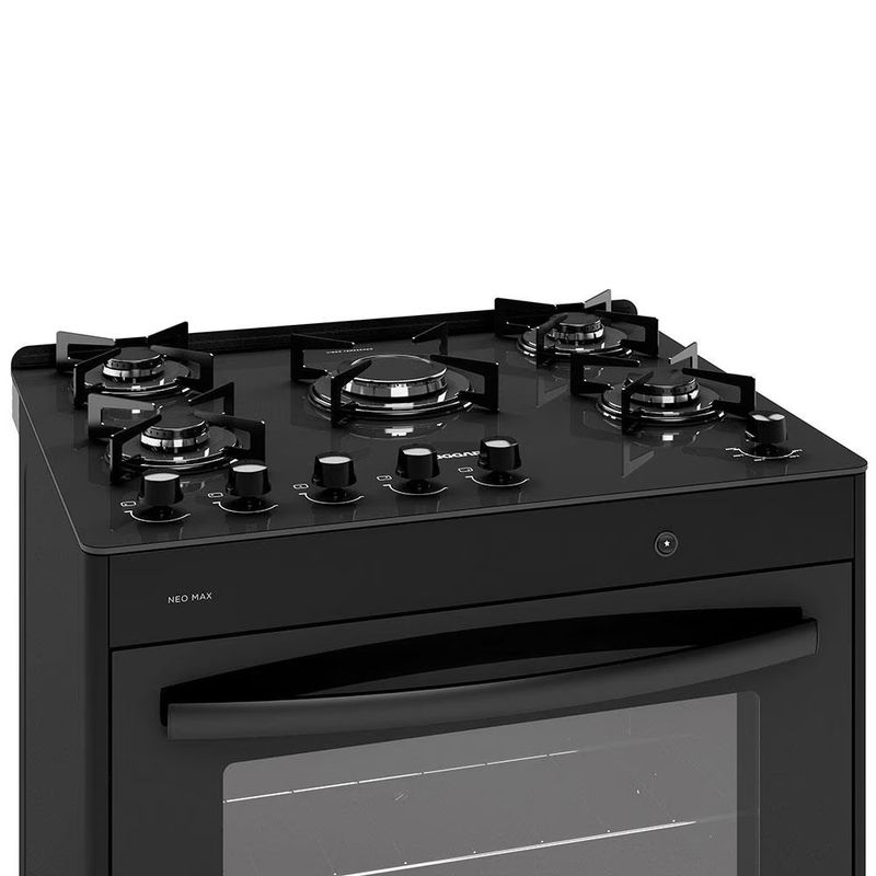 Fogao-5-Bocas-Suggar-Neo-Max-FGV503-Mesa-de-Vidro-Preto-Bivolt-2