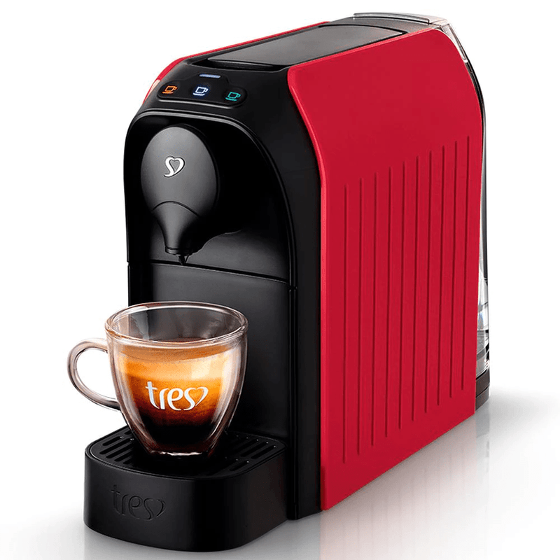 Cafeteira-Expresso-TRES-Passione-Multibebidas-Vermelha-127V
