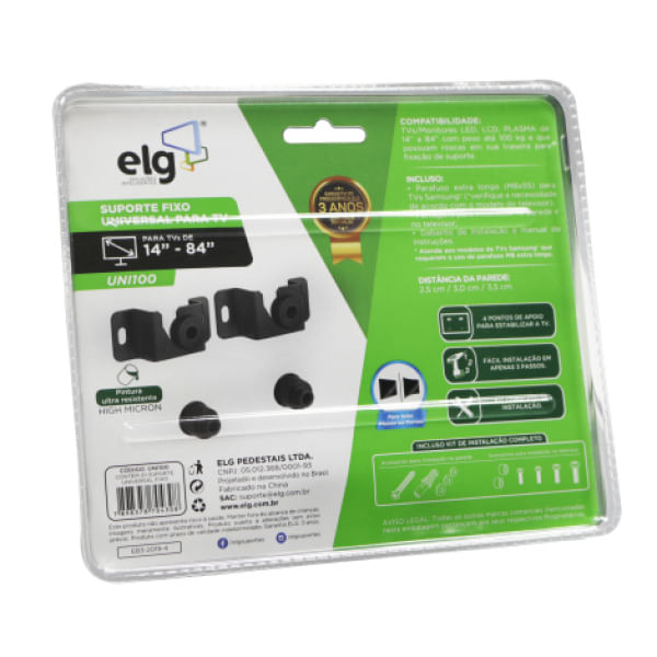 Suporte-Fixo-Universal-de-Parede-para-TVs-de-14-a-84---UNI100-ELG-3