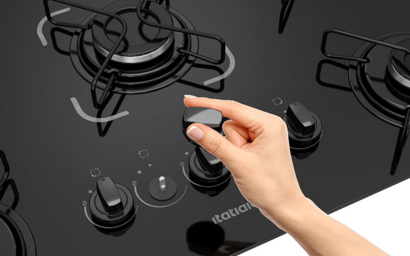 Cooktop-5-Bocas-Itatiaia-Essencial-Mesa-de-Vidro-Preto-Bivolt-2