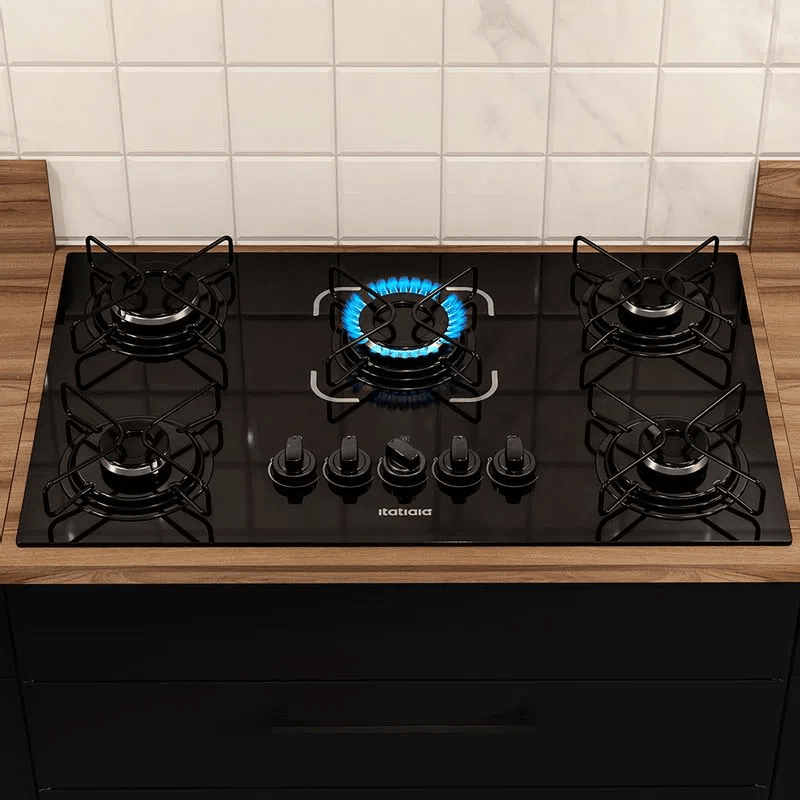 Cooktop-5-Bocas-Itatiaia-Essencial-Mesa-de-Vidro-Preto-Bivolt-6