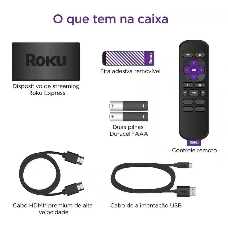 Roku-Express-3930BR---Conversor-para-Smart-TV