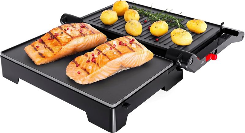Mini-Grill-Eletrico-Oster-Inox-2-em-1
