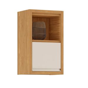 Armário Aéreo de Cozinha 1 Porta Horizontal com Nicho Lisboa
