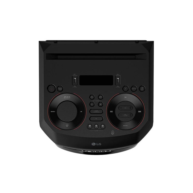 Caixa-de-Som-Acustica-LG-XBOOM-RNC7-Multi-Bluetooth-Super-Graves-Entrada-de-Mic-e-Guitarra-Preta