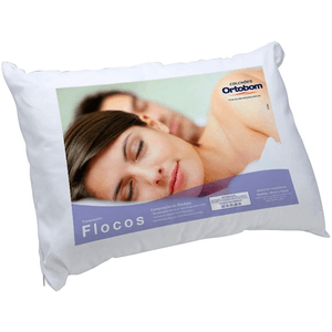 Travesseiro Espuma Flocos p/Fronha 45X65X12