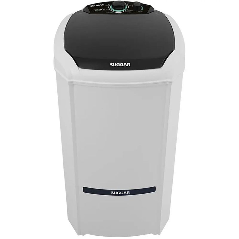 Maquina-de-Lavar-Suggar-Lavamax-Eco-20kg-Semiautomatica-com-Timer-LE200-Preta-Branca