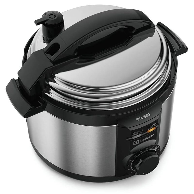 Panela-de-Pressao-Eletrica-Electrolux-3L-Cor-Inox-Efficient-com-Timer-por-Rita-Lobo--PCE15--