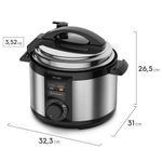 Panela-de-Pressao-Eletrica-Electrolux-3L-Cor-Inox-Efficient-com-Timer-por-Rita-Lobo--PCE15--