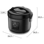 Panela-de-Arroz-Eletrica-Electrolux-2L-Cor-Preto-Inox-Efficient-2-em-1-com-Visor-Glass-por-Rita-Lobo--ERC10-
