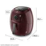 Air-Fryer-Electrolux-5L-Vermelha-Family-Efficient-1700W-por-Rita-Lobo--EAF51--