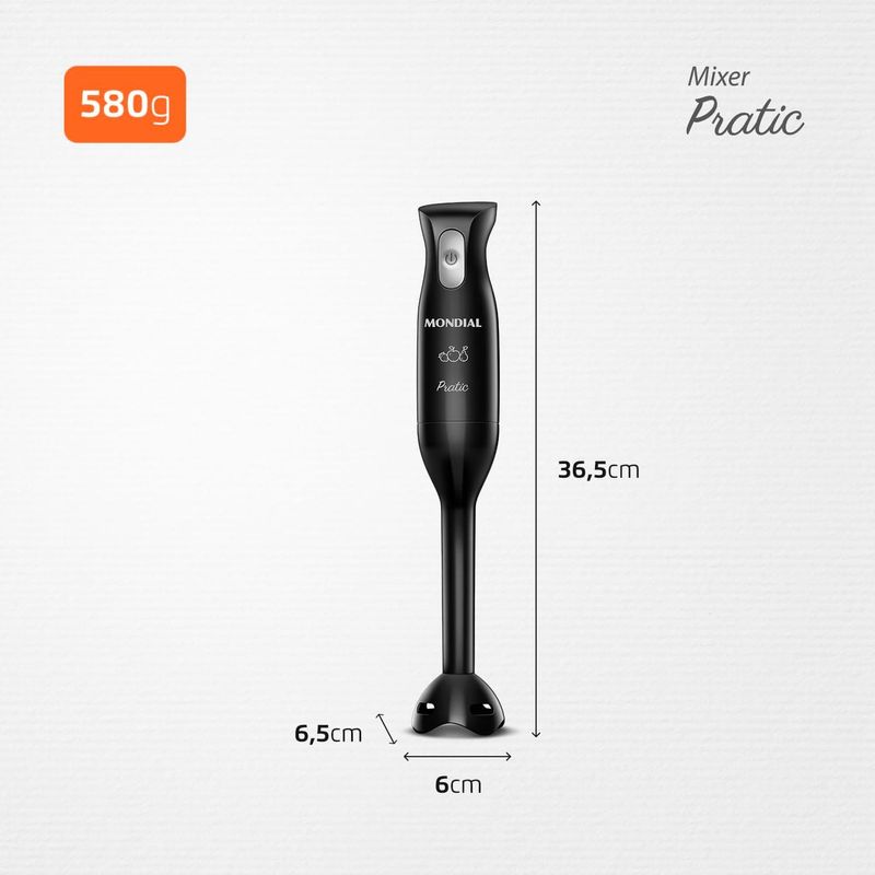 Mixer-Pratic-Mondial-200W-M15-B