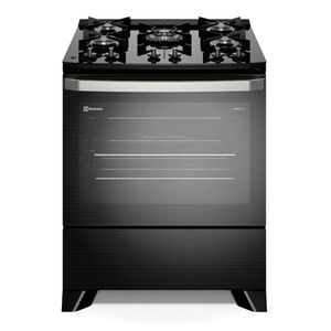 Fogão 5 bocas Electrolux Preto Experience Mesa de Vidro, PerfectCook e VaporBake (FE5GP)