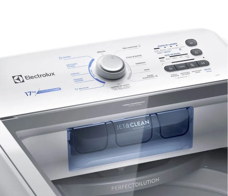 Maquina-de-Lavar-Electrolux-17kg-Branca-Essential-Care-com-Cesto-Inox-e-Jet-Clean--LED17-