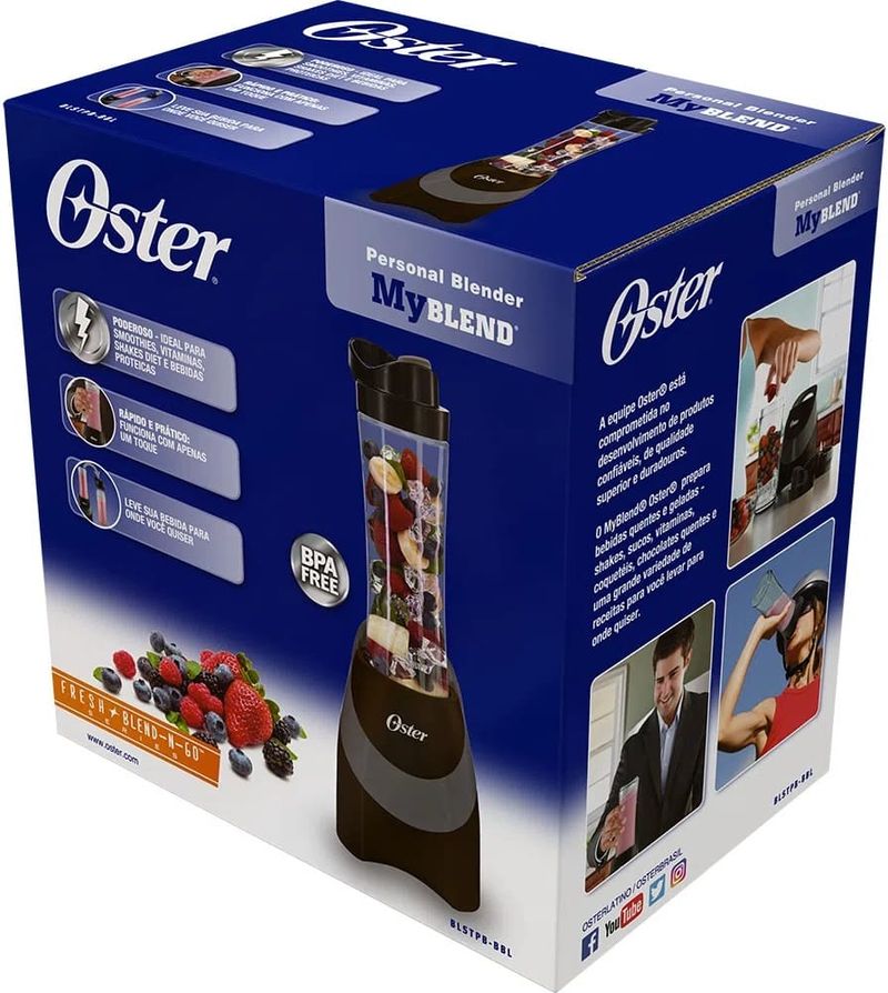 Liquidificador-Oster-Blender-Shake-BLSTPB-BBL-MyBlend-2-Jarras-Preto