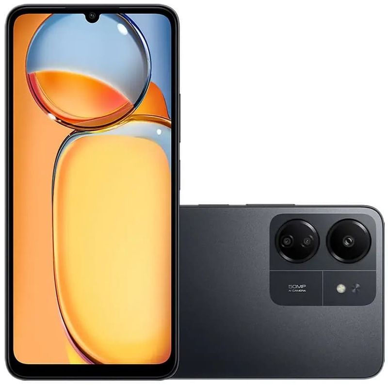 Smartphone-Xiaomi-Redmi-13C-128GB-Tela-6.74--4G-Wi-Fi-Dual-Chip-4GB-RAM-Camera-Dupla-Selfie-8MP