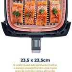 Fritadeira-Air-Fryer-Britania-55L-Antiaderente-Redstone-1500W-BFR50