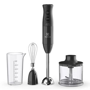 Mixer 3 em 1 Electrolux Preto 600W com Haste em Inox e Tecnologia TruFlow (EIB20)