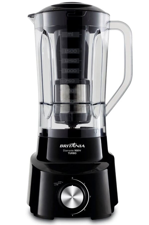 Liquidificador-Britania-Diamante-800-Preto-900W-com-4-Velocidades