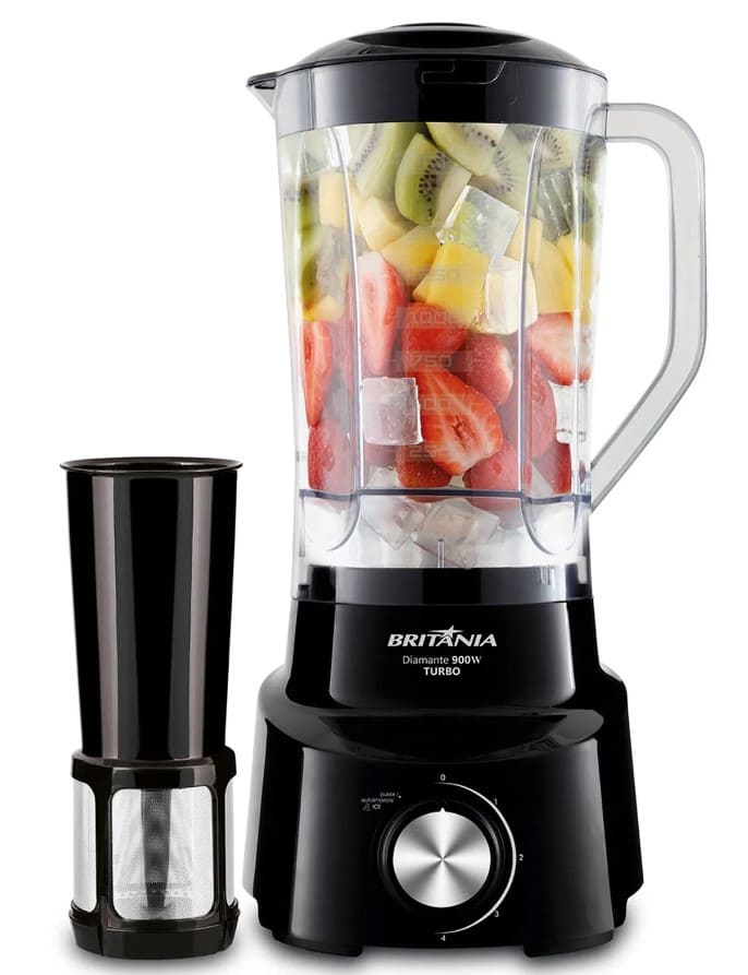 Liquidificador-Britania-Diamante-800-Preto-900W-com-4-Velocidades