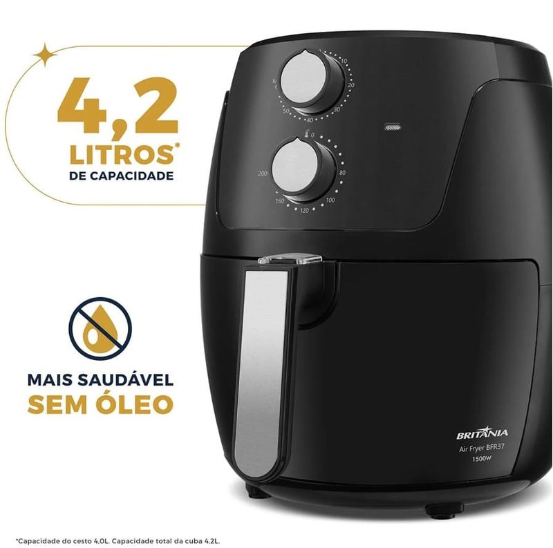 Fritadeira-Air-Fryer-Britania-BFR37-Revestimento-Dura-Mais-42L-1500W
