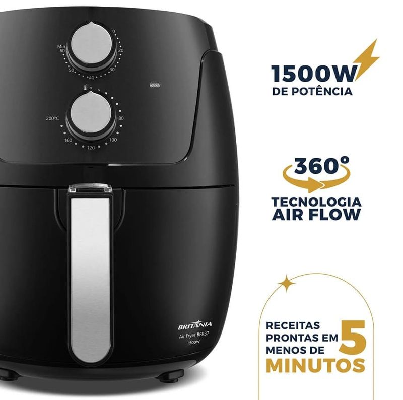 Fritadeira-Air-Fryer-Britania-BFR37-Revestimento-Dura-Mais-42L-1500W