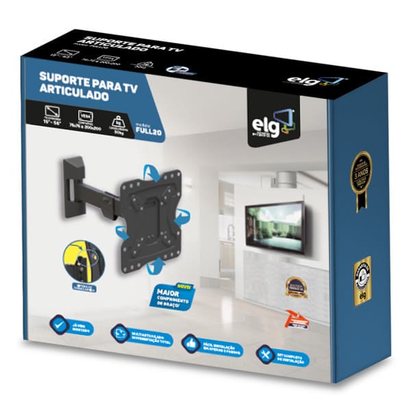 Suporte-de-Parede-Multiarticulado-com-Movimentacao-Total-para-TVs-de-15---a-43---e-Capacidade-de-30-kg-FULL20