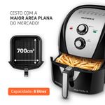 Fritadeira-Eletrica-8-Litros-Air-Fryer-Mondial-AFN80BI-Preta-110V