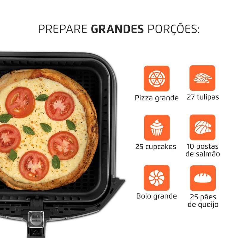 Fritadeira-Eletrica-8-Litros-Air-Fryer-Mondial-AFN80BI-Preta-110V