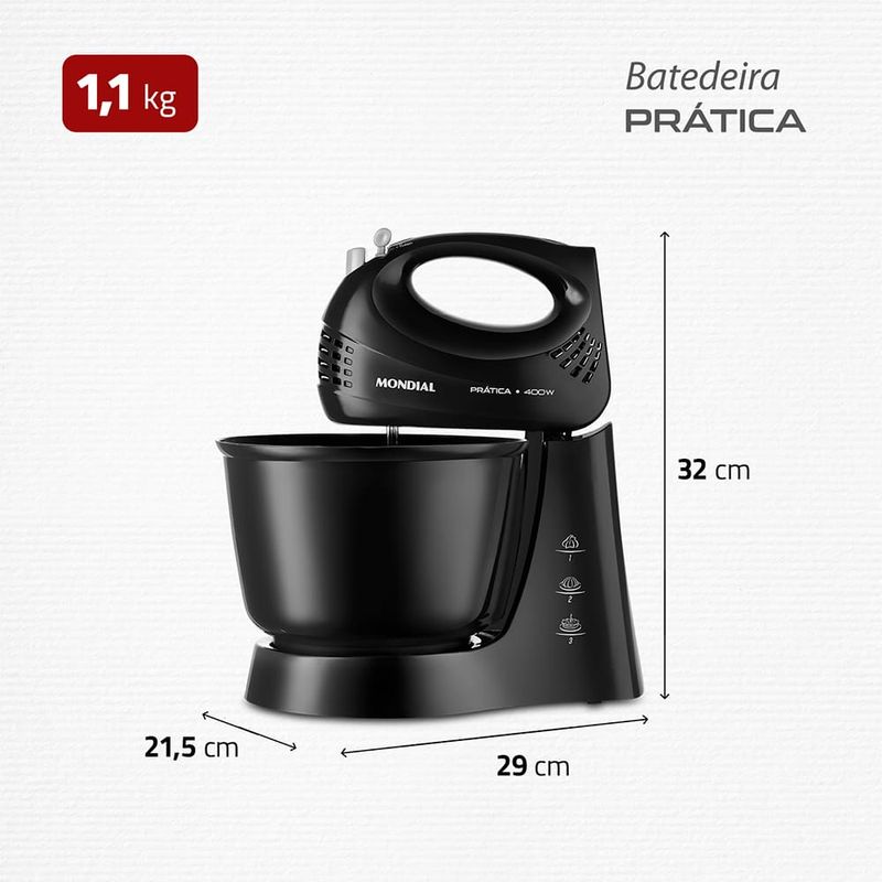 Batedeira-Mondial-Pratica-B-44-400W-Preta