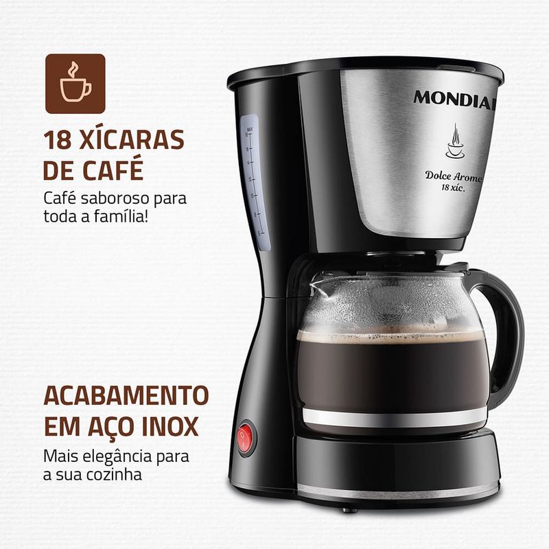 Cafeteira-Eletrica-Mondial-Dolce-Arome-C-30-18-Xicaras-127V