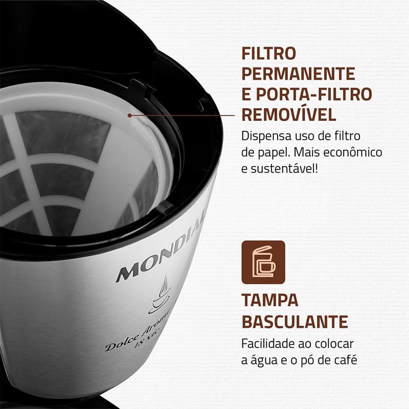 Cafeteira-Eletrica-Mondial-Dolce-Arome-C-30-18-Xicaras-127V