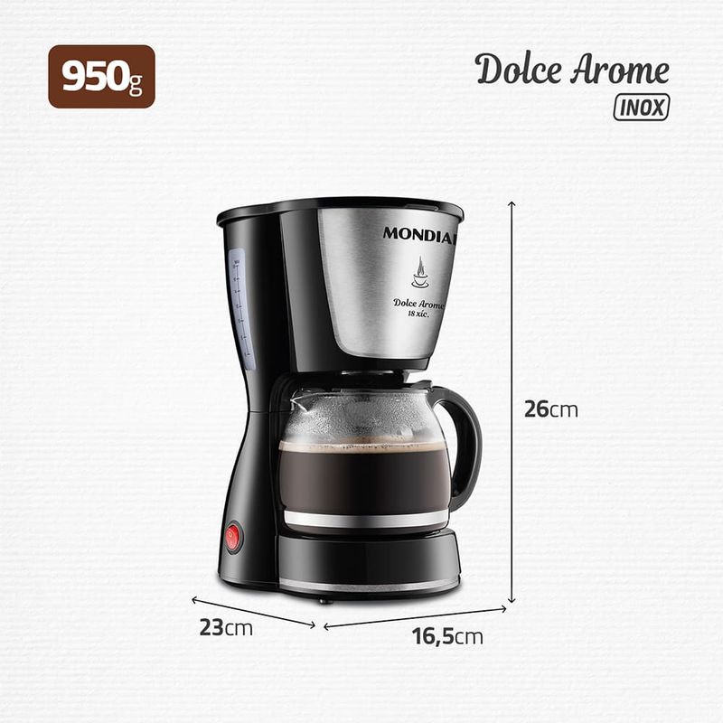 Cafeteira-Eletrica-Mondial-Dolce-Arome-C-30-18-Xicaras-127V