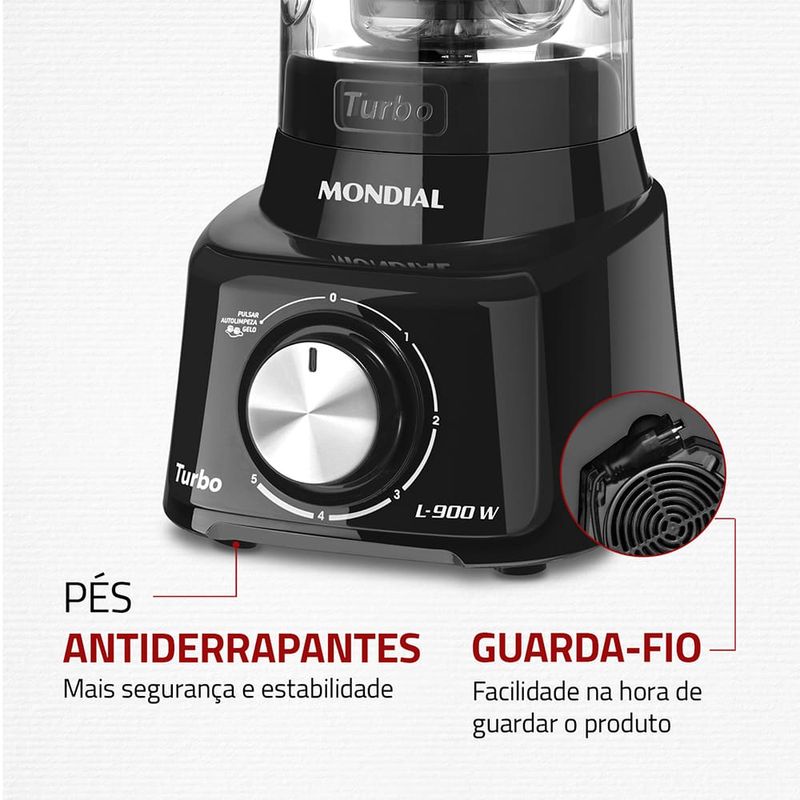 Liquidificador-Mondial-Turbo-L-900-FB-5-Velocidades-900W-Preto