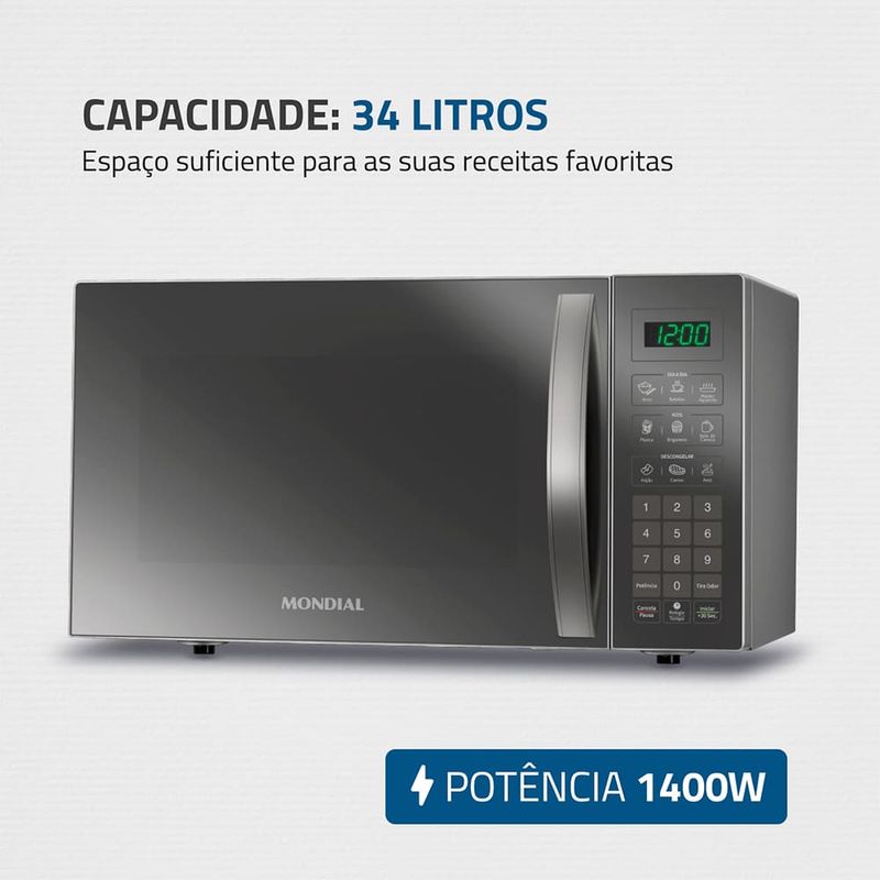 Micro-ondas-Mondial-34-Litros-MO0234E-Espelhado-