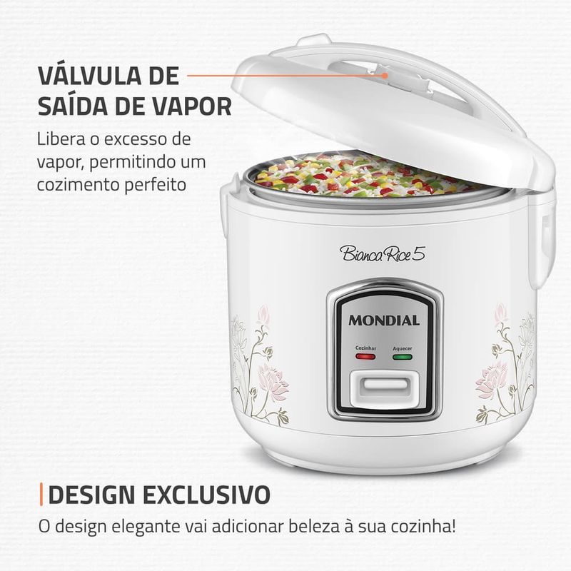 Panela-De-Arroz-Bianca-Rice-5-Mondial-NPE-05-5X-400W-127v