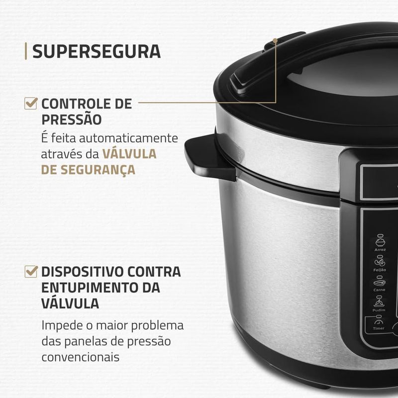 Panela-de-Pressao-Eletrica-Mondial-5-Litros-PE-38-Preta-com-Inox-127V
