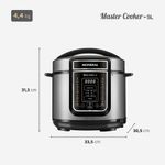 Panela-de-Pressao-Eletrica-Mondial-5-Litros-PE-38-Preta-com-Inox-127V
